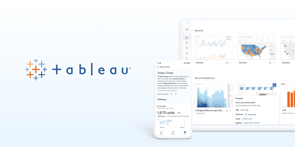 Tableau homepage