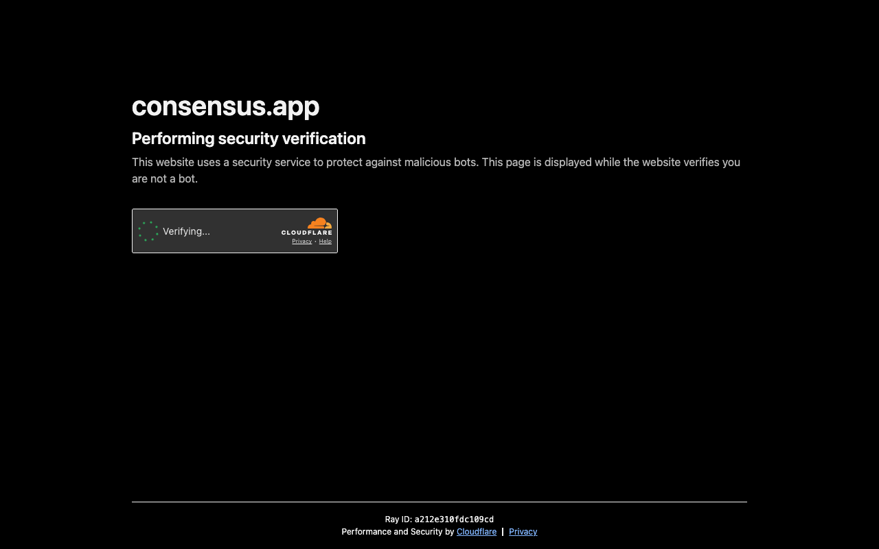 Consensus homepage