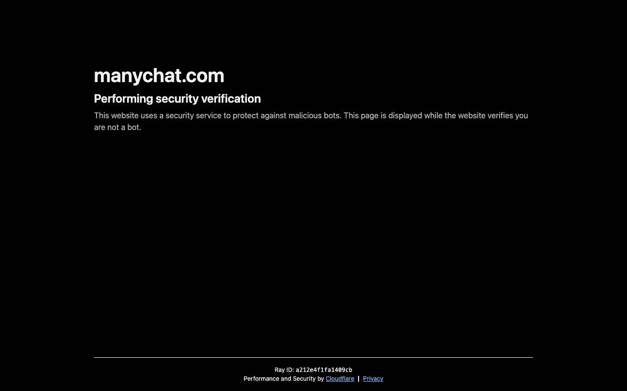 ManyChat homepage