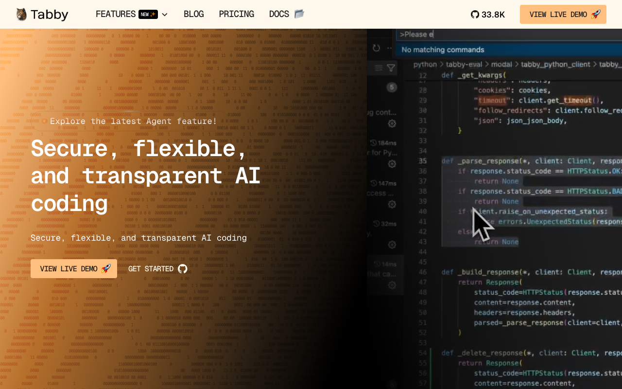 Tabby homepage