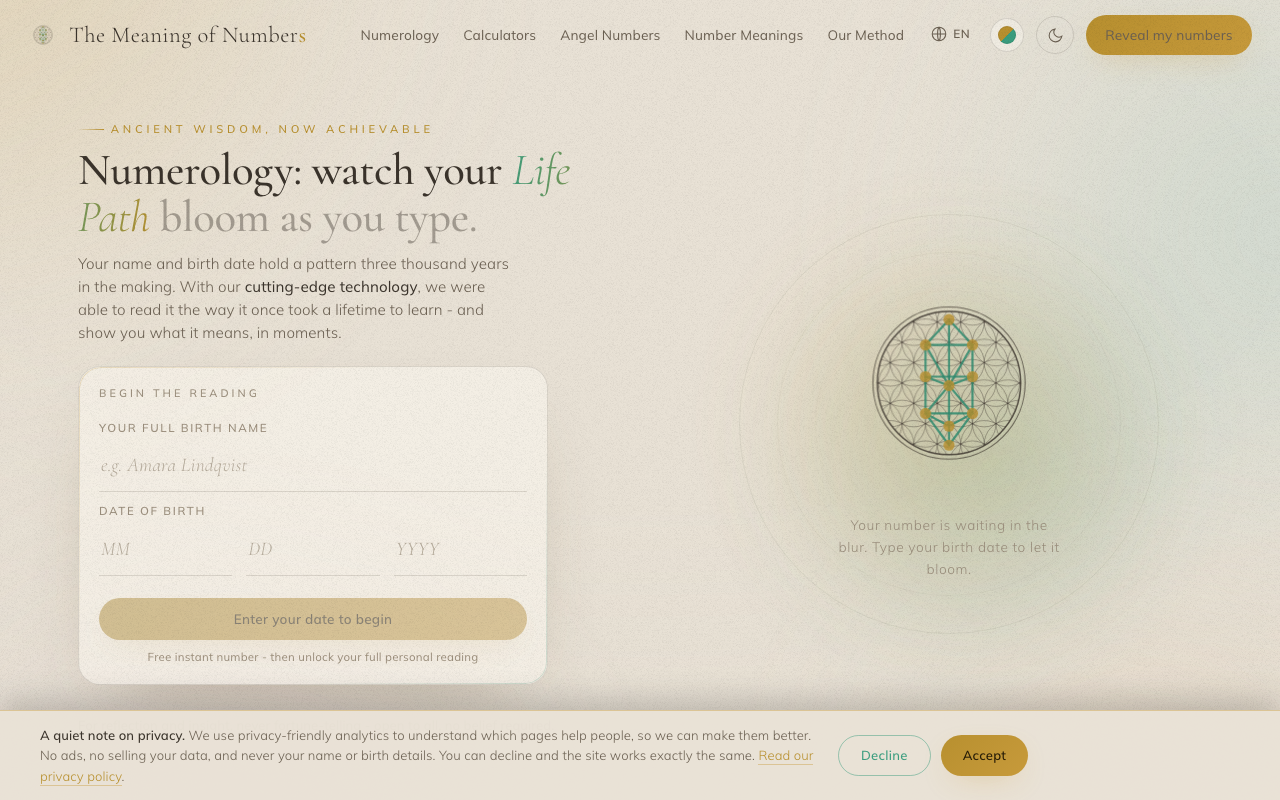 The Meaning of Numbers homepage